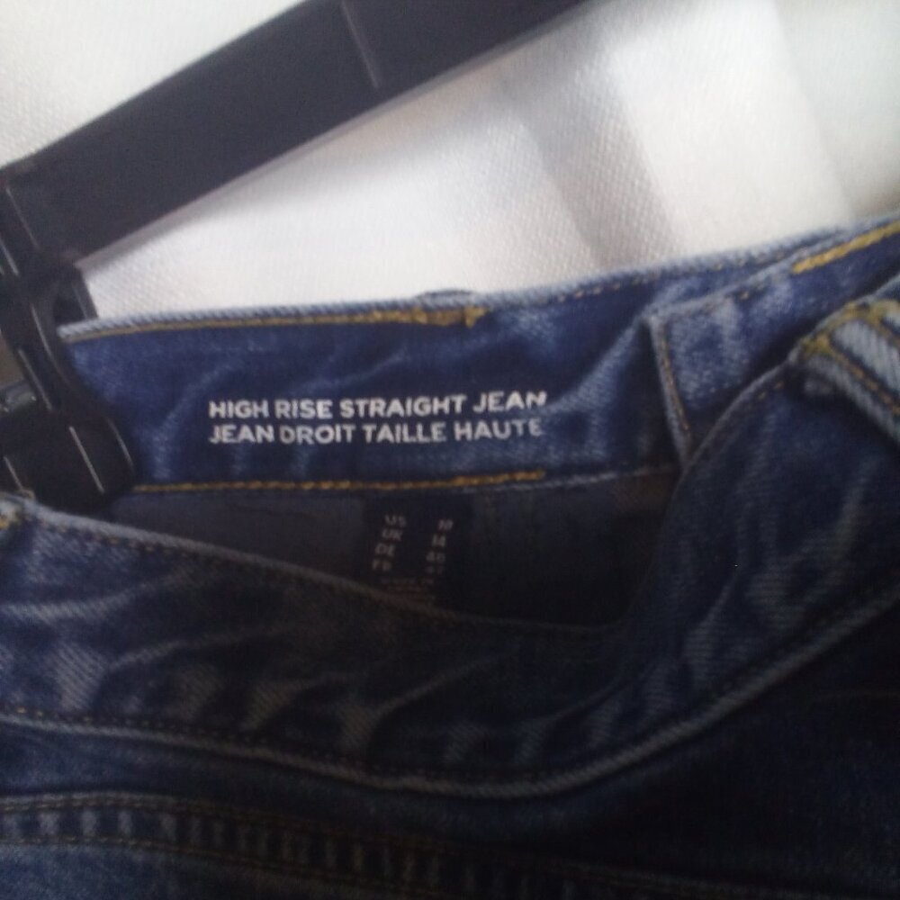 Lands' End Jeans 10 Women High Rise Straight Blue - Picture 14 of 15